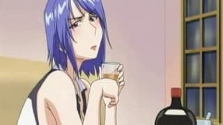 Small Blue haired asian teen gets fucked