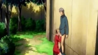 Two female students share a chinko