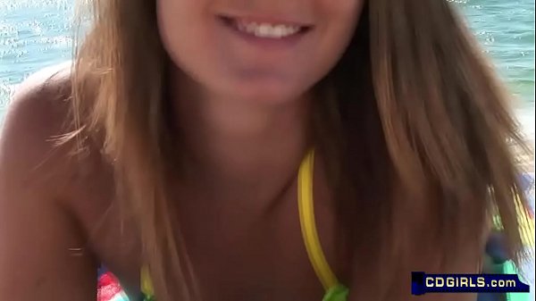 Cute amateur teen’s first time naked